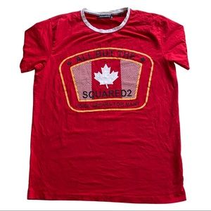 DSQUARED2 Men’s Red Logo Tee